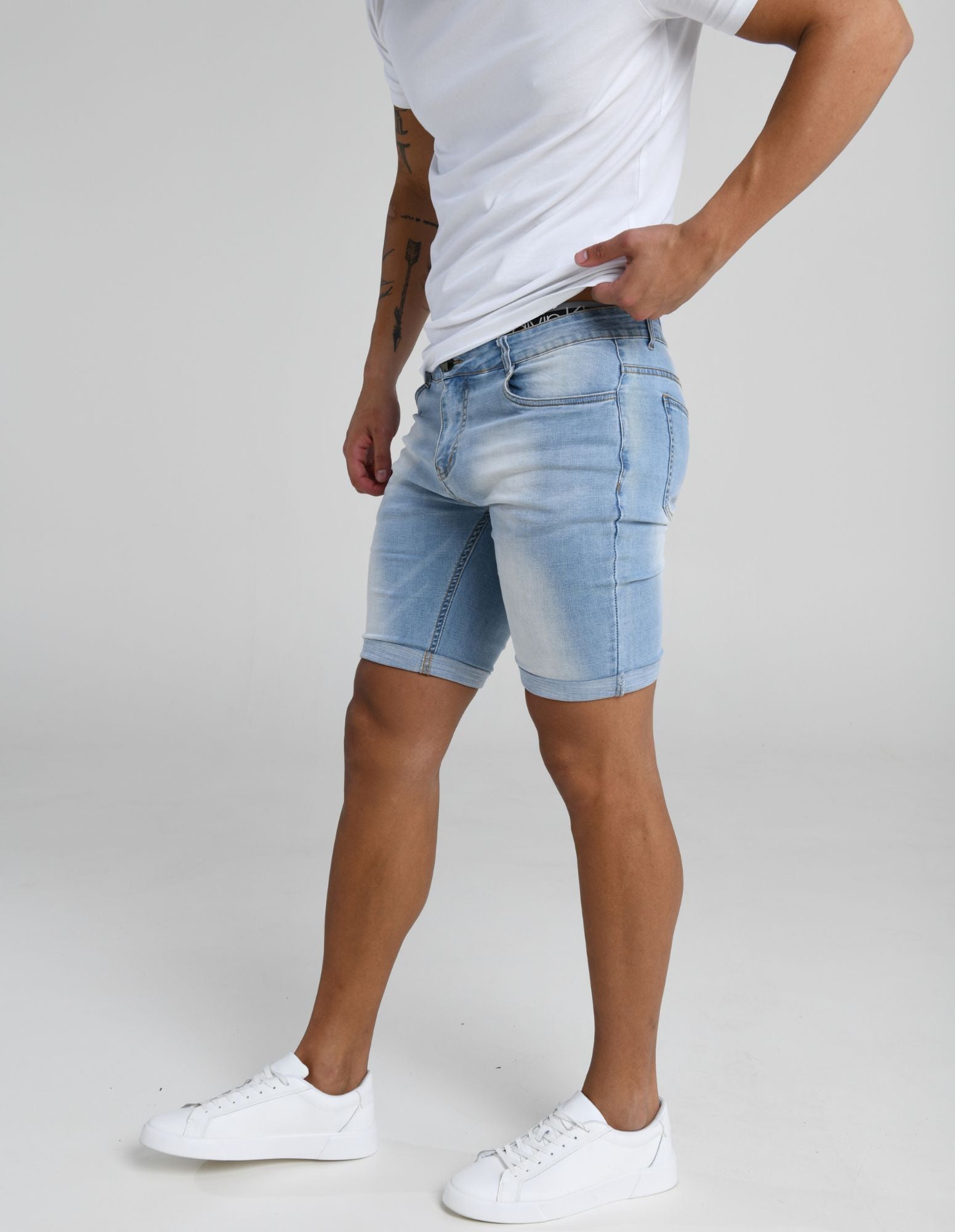 Bright blue shorts sales mens