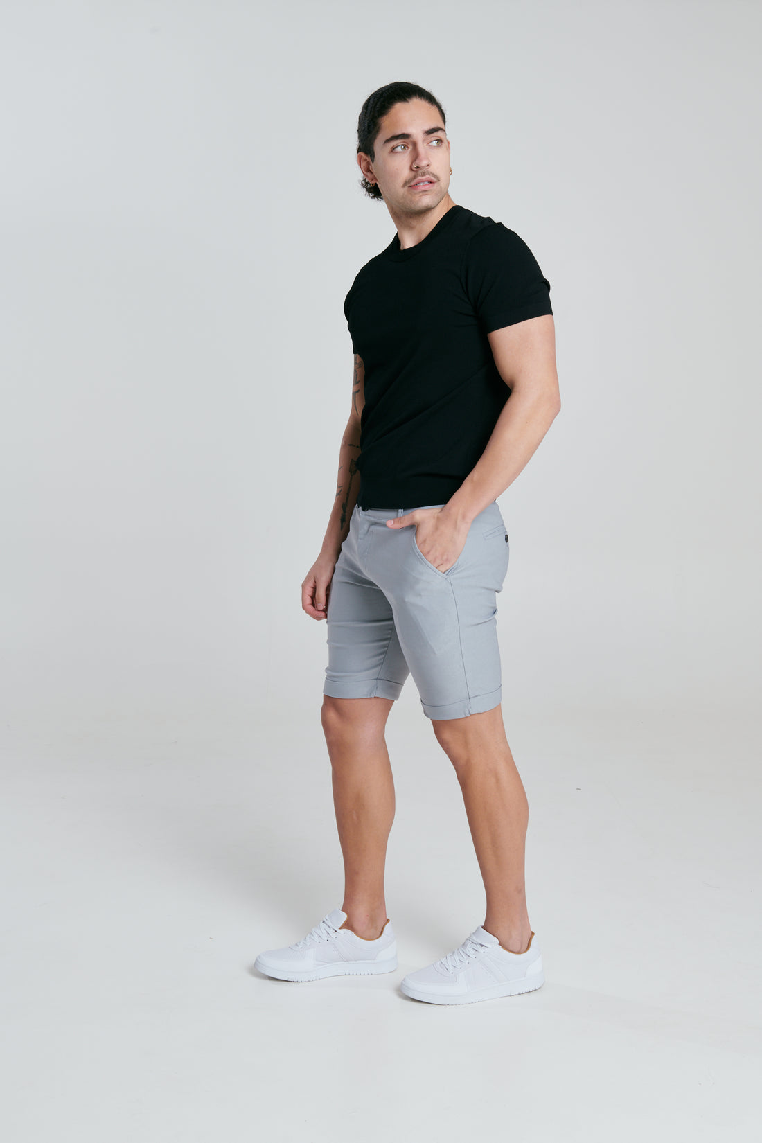 CARDIFF Grey Pant Short