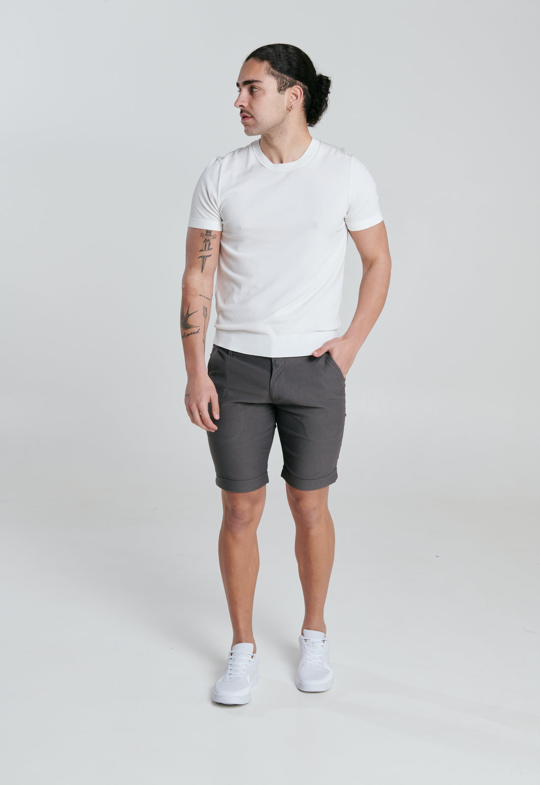 YORK Grey Pant Short