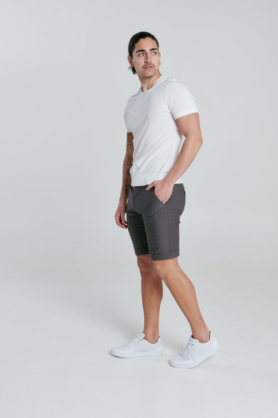 YORK Grey Pant Short