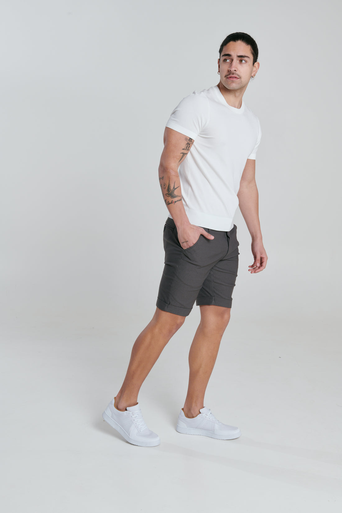 YORK Grey Pant Short