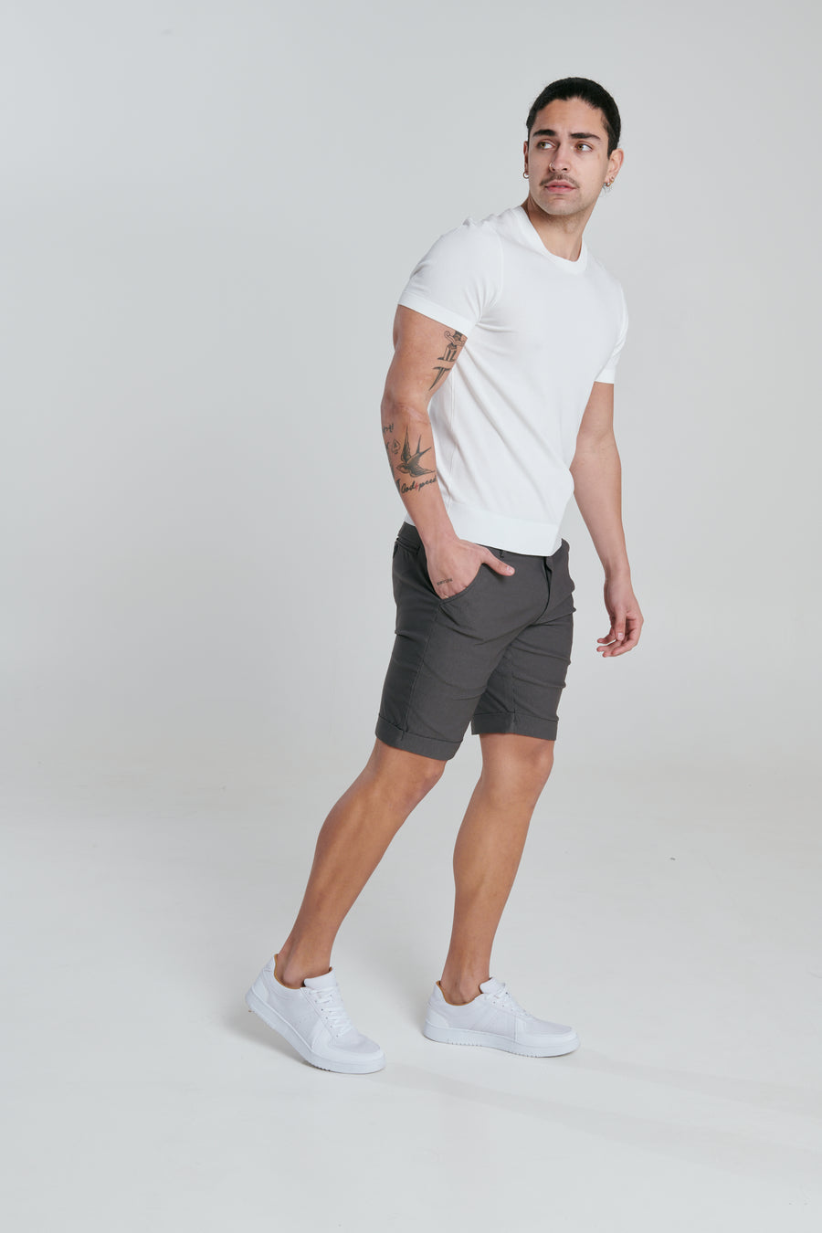 YORK Grey Pant Short