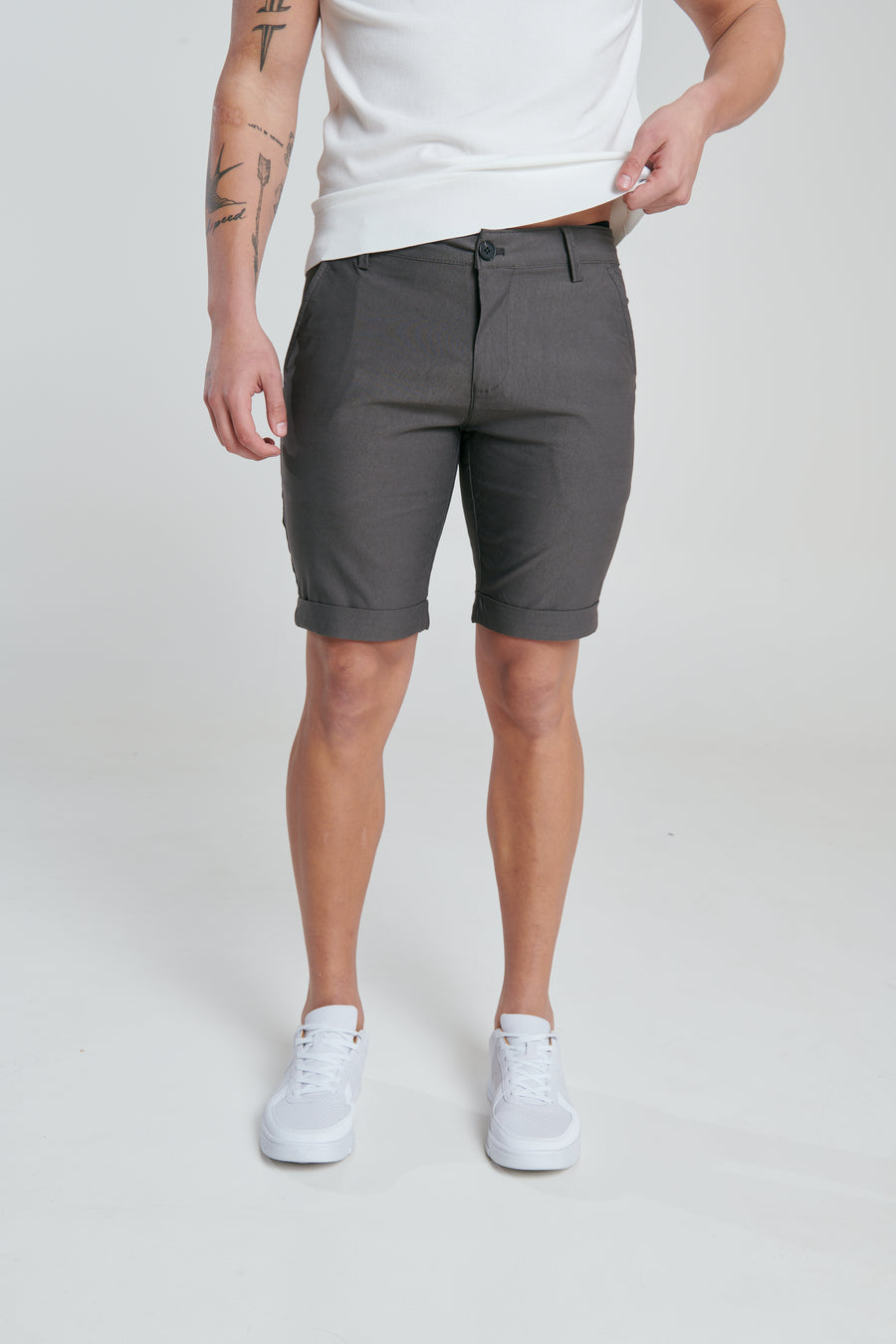 YORK Grey Pant Short