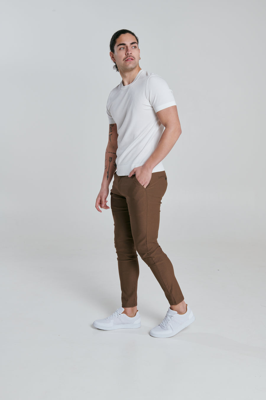 STERLING Brown Slim Pant